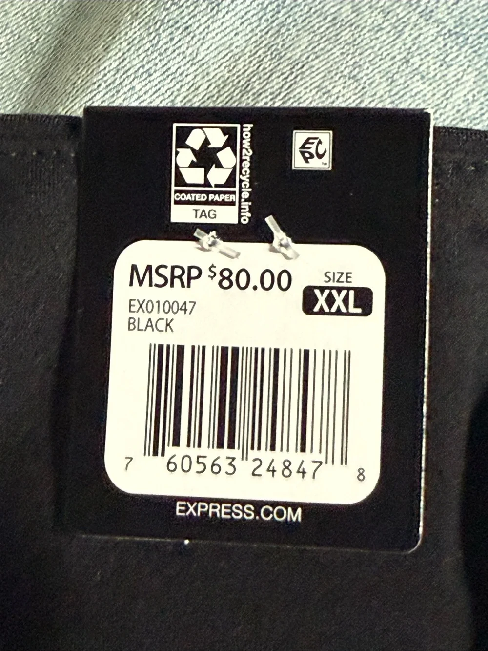 Express Ponte Pants Women XXL Black Pull On Ankle Elastic Waist Stretch Rayon